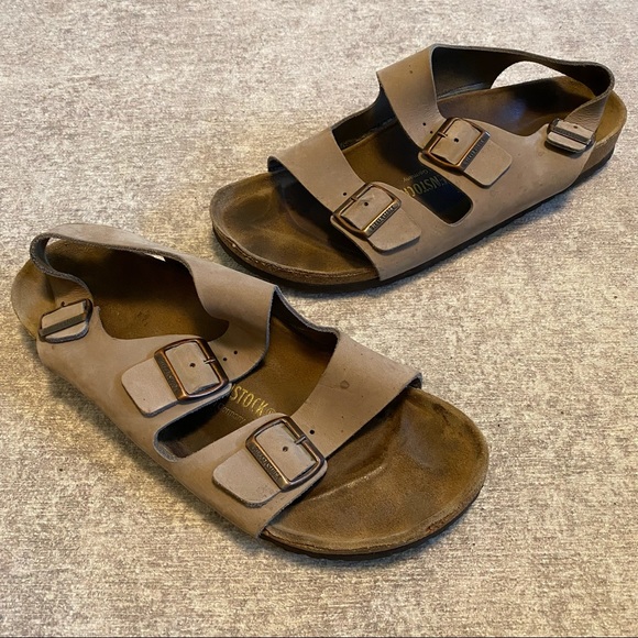 Birkenstock Milano Sandal Tan Slingback Leather 46 - Picture 9 of 10